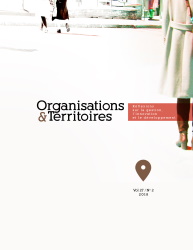 Organisations & Territoires - image de la couverture vol. 27 n. 2