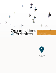Organisations & Territoires - image de la couverture vol. 27 n. 3